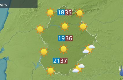 Mapa de previsión del 21 de agosto