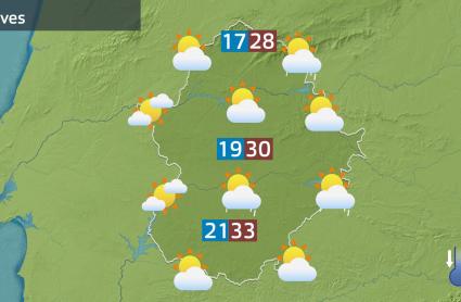 Mapa de previsión del 29 de agosto