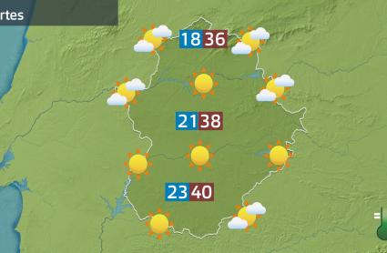 Mapa de previsión del 19 de agosto