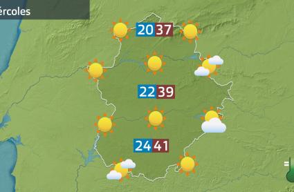 Mapa de previsión del 20 de agosto