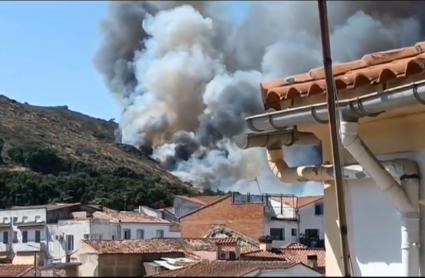 Incendio en Logrosán