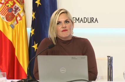 Elena Manzano, consejera de Hacienda de la Junta de Extremadura