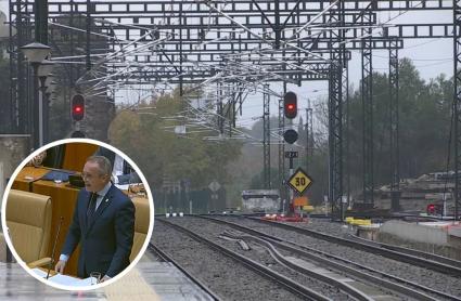 Electrificación de las vías del tren