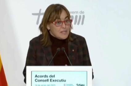 La consellera de Territorio, Vivienda y Transición Ecológica y portavoz del Govern de Cataluña, Sílvia Paneque