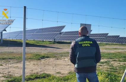 Robo en una planta solar