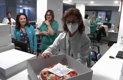 Los trabajadores sanitarios de Plasencia han recibido 120 roscones de reyes