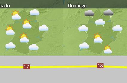 Mapa de previsión del 25 y 26 de enero
