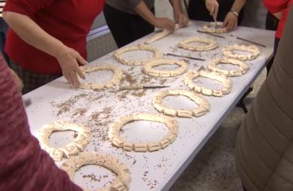 Roscas para San Antón en Pedroche