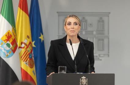 María Guardiola, presidenta de la Junta de Extremadura