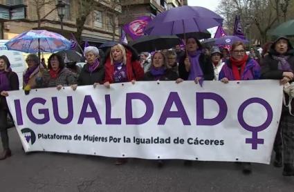 La Plataforma Mujeres por la Igualdad se manifestará el 8M en Cáceres bajo el lema "los derechos no se tocan"