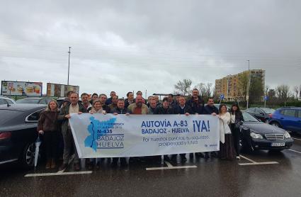 Caravana para exigir la A-83 Badajoz-Huelva