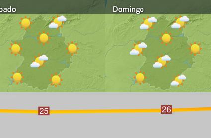 Mapa de previsión del 26 y 27 de abril