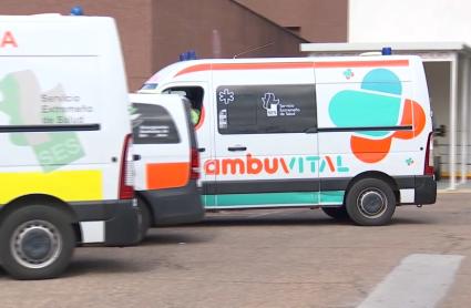 Ambulancia de la empresa Ambuvital acude a un hospital