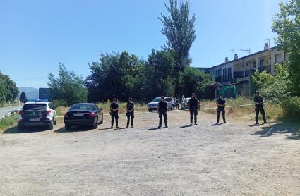 Lugar del crimen en Aldeanueva del Camino