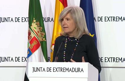 Victoria Bazaga, portavoz de la Junta de Extremadura
