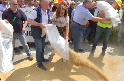 Protestas del sector del cereal