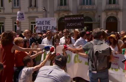 Protesta de jueces y fiscales