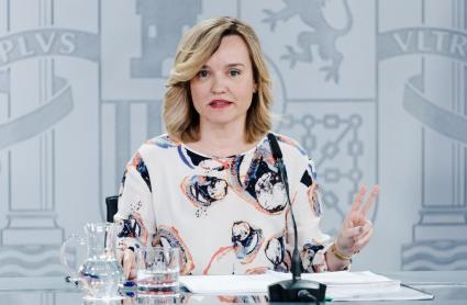 La ministra Portavoz, Pilar Alegría, durante una rueda de prensa posterior a la reunión del Consejo de Ministro