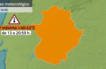 Avisos meteorológicos (Aemet) por altas temperaturas para hoy lunes 30 de junio