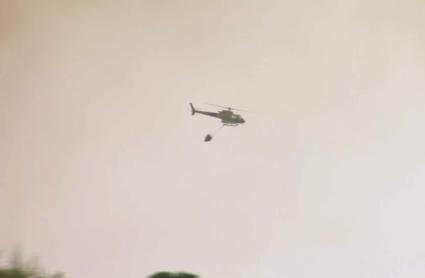 El Infoex activa el nivel 1 en un incendio en Badajoz por posible afección viviendas aisladas