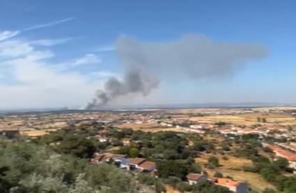 Activado el nivel 1 de peligrosidad del Plan INFOEX en el incendio forestal de Trujillo