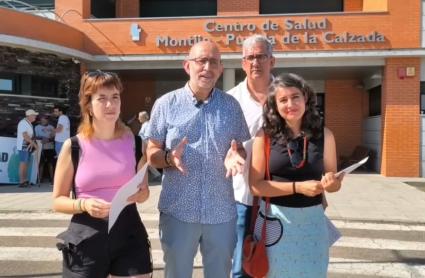 Diputados de Unidas por Extremadura visitan el Centro de Salud de Montijo-Puebla de la Calzada