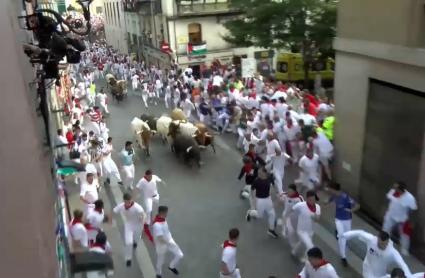 Encierro de Jandilla en los sanfermines