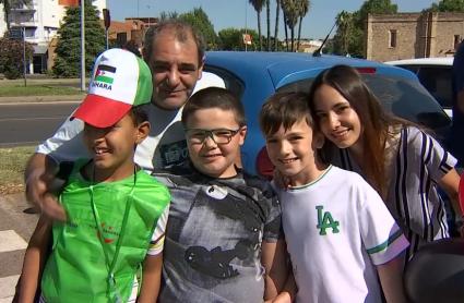 Llegan los primeros niños saharauis