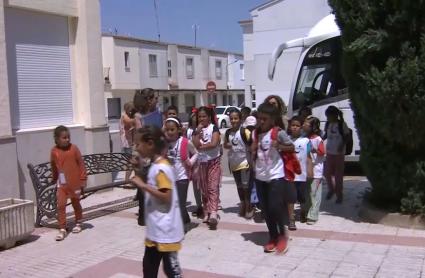Jóvenes saharauis del programa 'Vacaciones en paz'