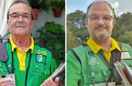 Anastasio Gracia Calamonte y José María Díaz Romero, vendedores de la ONCE