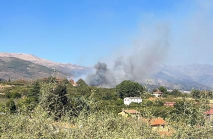 Incendio en Cuacos de Yuste