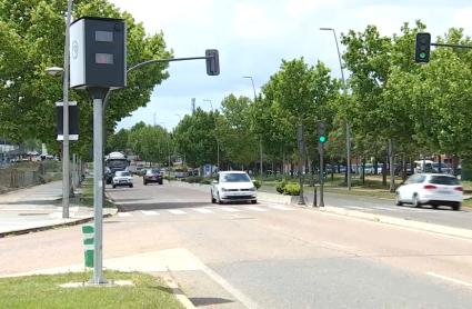 Radar de la avenida Reina Sofía de Mérida