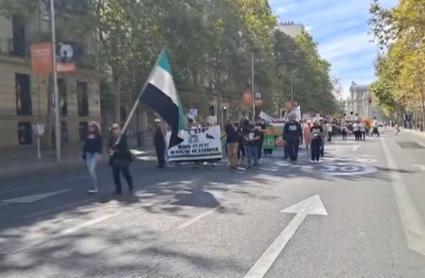 Manifestación de plataformas de Oliva de Plasencia y La Coronada en Madrid