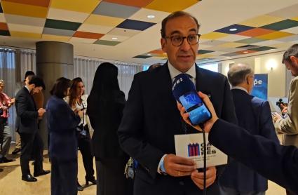 Rafael Mateos, alcalde de Cáceres, en Bruselas