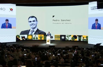 Pedro Sánchez en V Convención Turespaña 2025