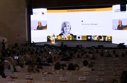 Vcitoria Bazaga en V Convención TURESPAÑA