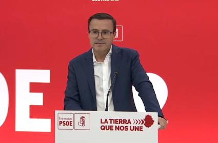 Miguel Ángel Gallardo, secretario general del PSOE en Extremadura