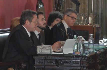 Álvaro García Ortiz durante la celebración del juicio