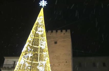 Encendido navideño en Cáceres