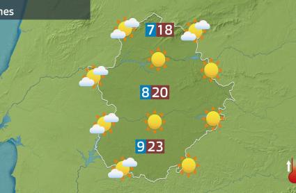 Mapa de previsión del 3 de noviembre
