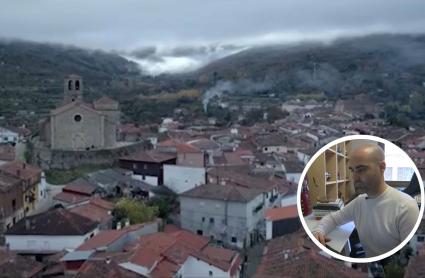 Imagen de la serie El cuco de cristal, rodada en Hervás, y Jesús Mesas, extremeño, y uno de los guionistas del proyecto