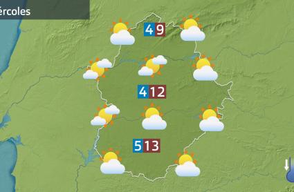 Mapa de previsión del 24 de diciembre