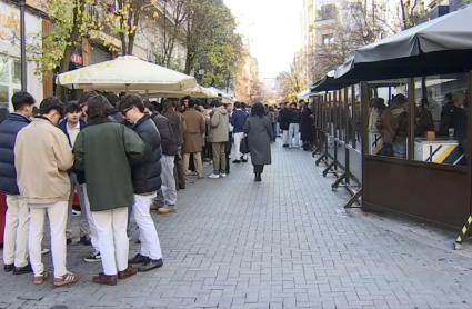 Extremeños celebrando la Tardebuena en Cáceres