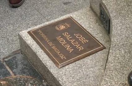 Placa José Salazar, Porrina de Badajoz