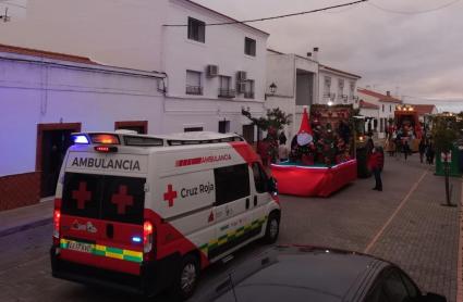 Dispositivo de Cruz Roja durante las cabalgatas en Extremadura