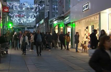 Calle Santa Eulalia en Mérida - Imagen de archivo