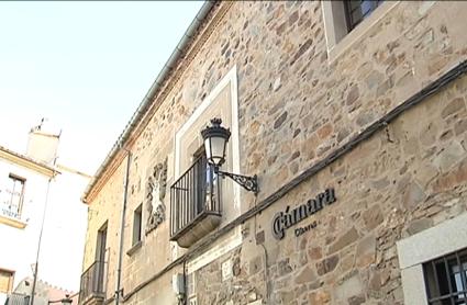 Fachada de la Cámara de Comercio de Cáceres