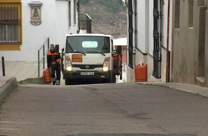 Reparto de bombonas en Alange el martes, 13 de enero