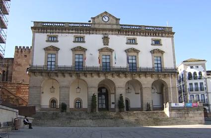 Fachada del Ayuntamiento de Cáceres