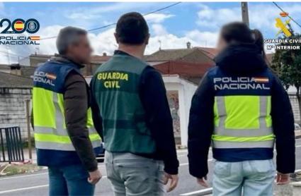Agentes de la Guardia Civil y la Policía Nacional colaborando